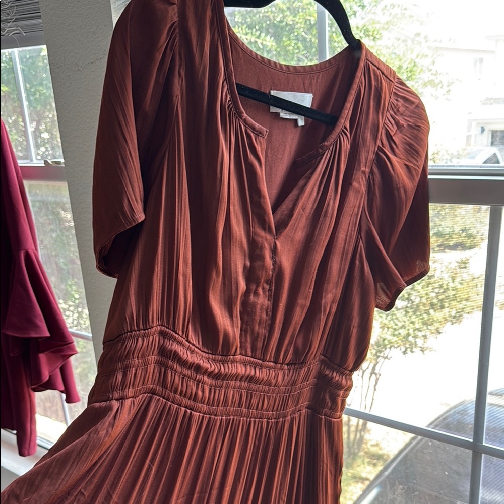 Anthropologie Rust Dress